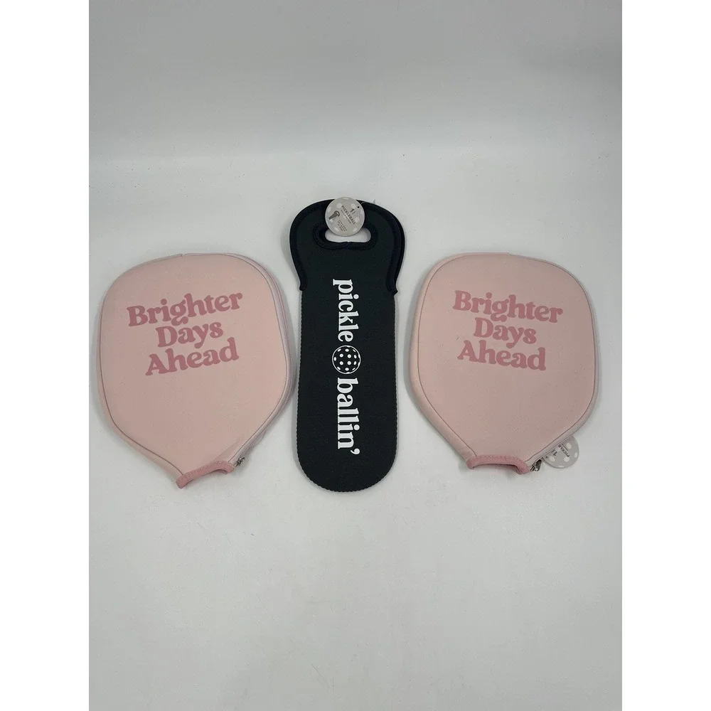 Pickleball Paddle‎ Cases Brighter Days W/ Pickleball Ball Sleeve